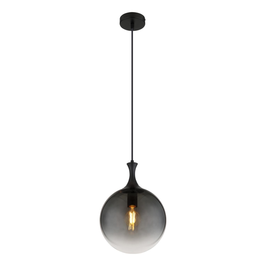 Globo - Lustr na lanku 1xE27/10W/230V pr. 25 cm černá