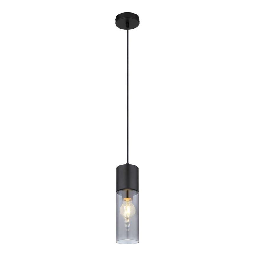 Globo - Lustr na lanku 1xE27/25W/230V pr. 10,5 cm černá