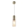 Globo - Lustr na lanku 1xE27/25W/230V pr. 10,5 cm mosaz