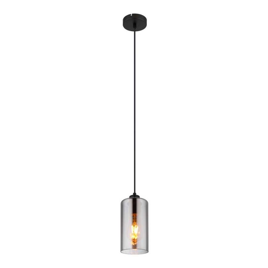 Globo - Lustr na lanku 1xE27/25W/230V pr. 11 cm černá