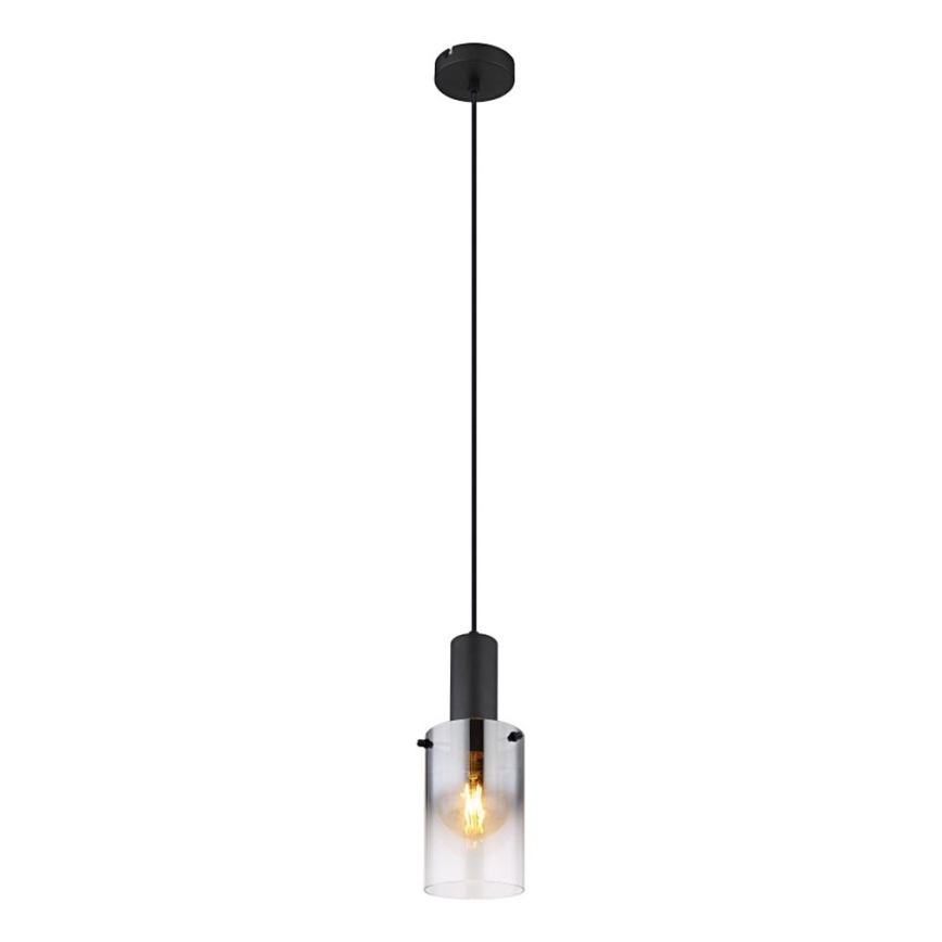 Globo - Lustr na lanku 1xE27/40W/230V pr. 12,5 cm černá