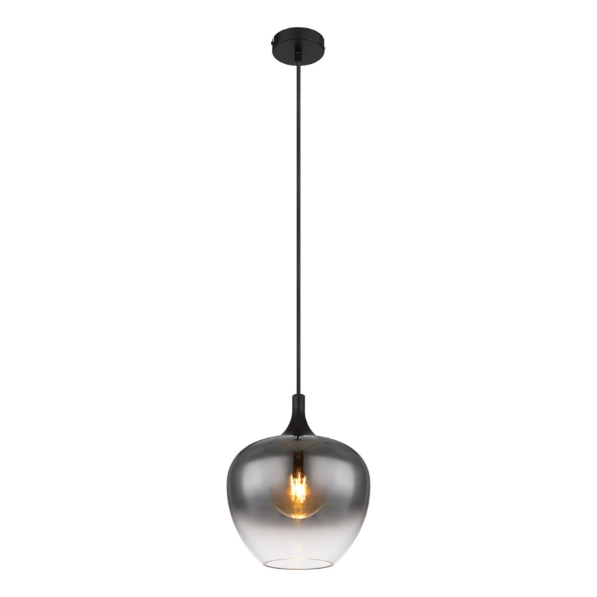 Globo - Lustr na lanku 1xE27/40W/230V pr. 24 cm černá
