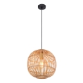 Globo - Lustr na lanku 1xE27/60W/230V bambus
