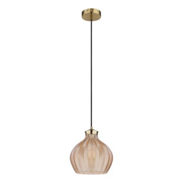 Globo - Lustr na lanku 1xE27/60W/230V pr. 22 cm zlatá