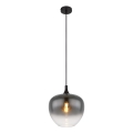 Globo - Lustr na lanku 1xE27/60W/230V pr. 29 cm černá