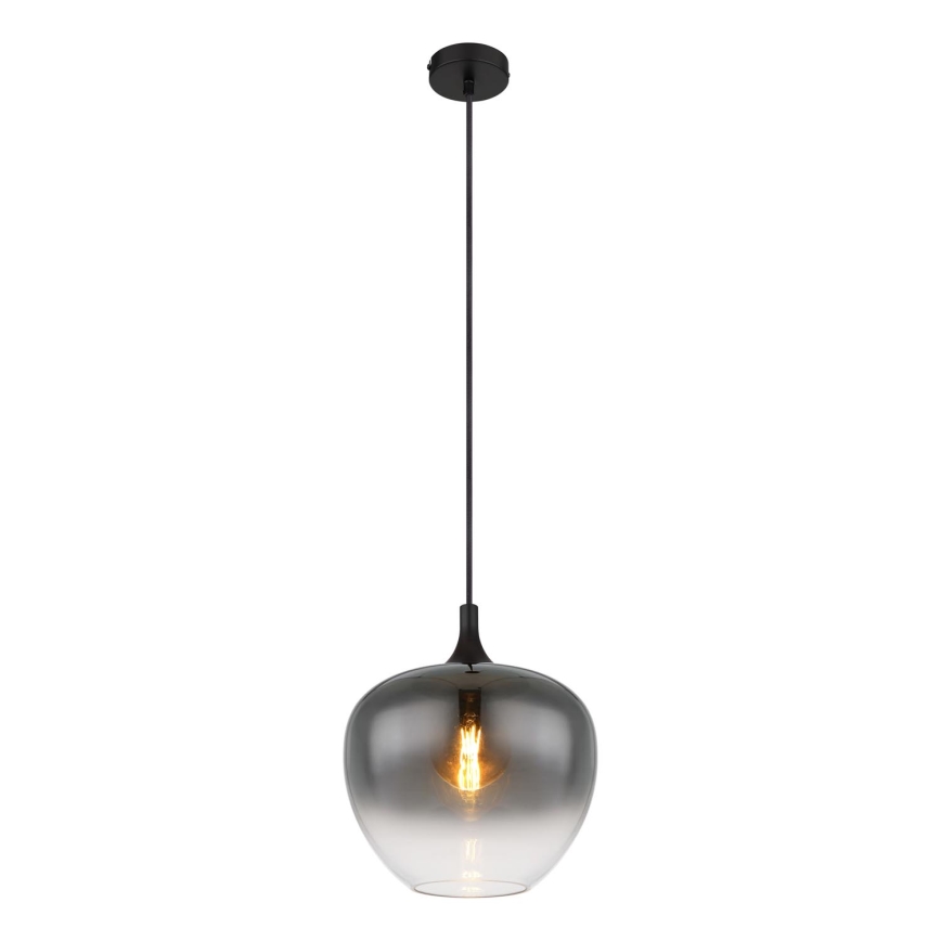 Globo - Lustr na lanku 1xE27/60W/230V pr. 29 cm černá