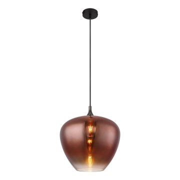 Globo - Lustr na lanku 1xE27/60W/230V pr. 40 cm měděná