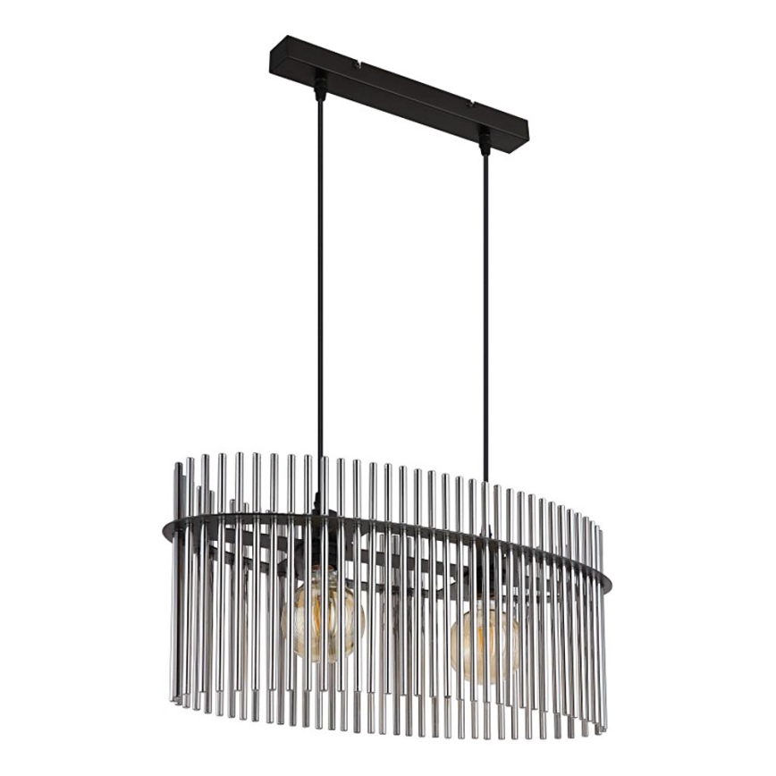 Globo - Lustr na lanku 2xE27/60W/230V černá