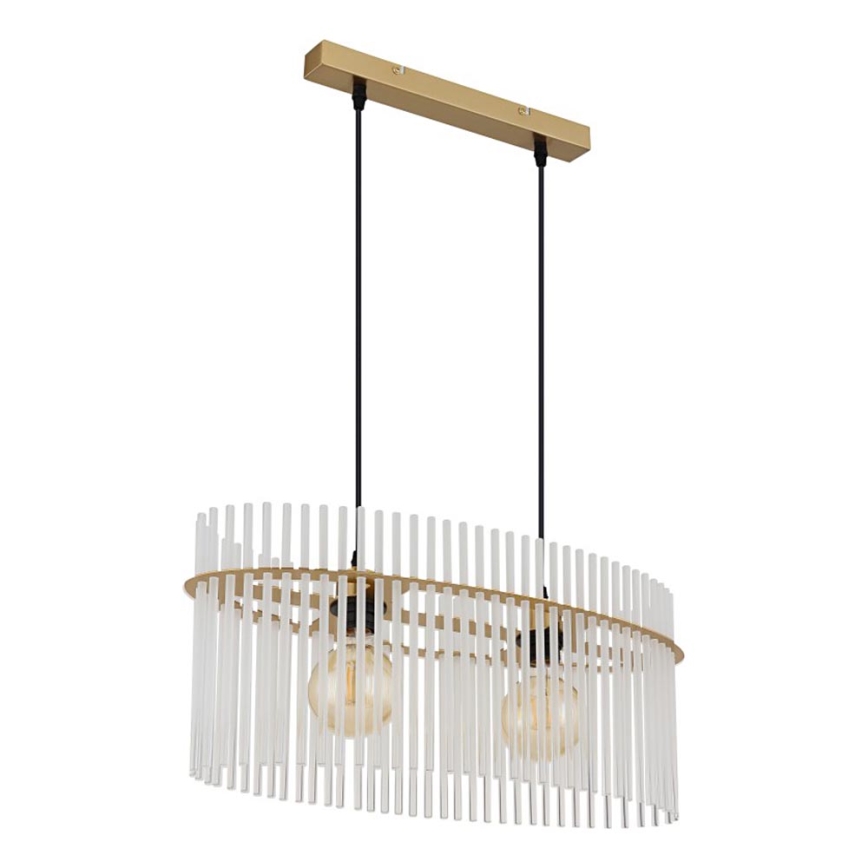 Globo - Lustr na lanku 2xE27/60W/230V zlatá