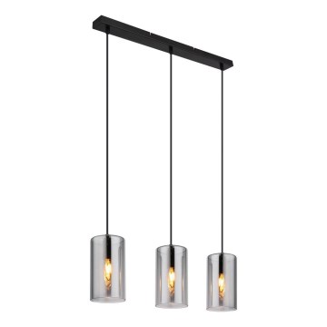 Globo - Lustr na lanku 3xE14/25W/230V černá