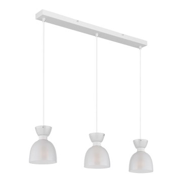 Globo - Lustr na lanku 3xE14/40W/230V bílá