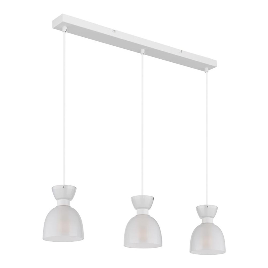 Globo - Lustr na lanku 3xE14/40W/230V bílá