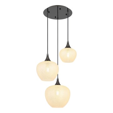 Globo - Lustr na lanku 3xE27/40W/230V bílá/antracit