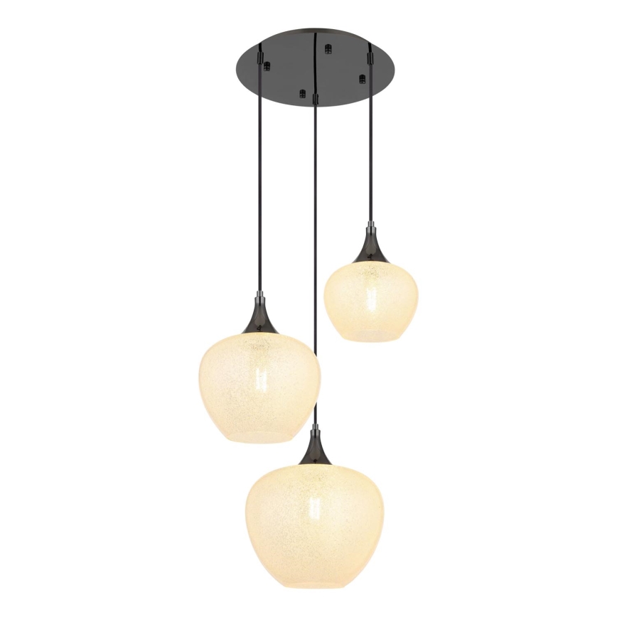 Globo - Lustr na lanku 3xE27/40W/230V bílá/antracit