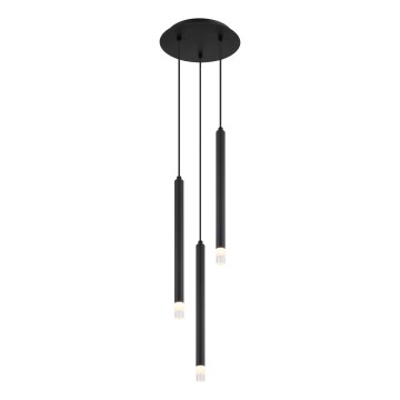 Globo - Lustr na lanku 3xG9/4W/230V pr. 24 cm černá