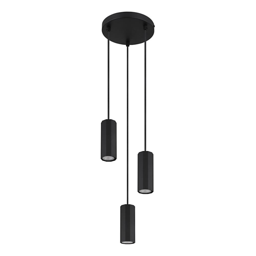 Globo - Lustr na lanku 3xGU10/25W/230V černá