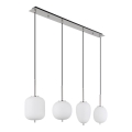 Globo - Lustr na lanku 4xE14/40W/230V bílá