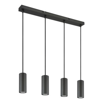 Globo - Lustr na lanku 4xGU10/25W/230V černá