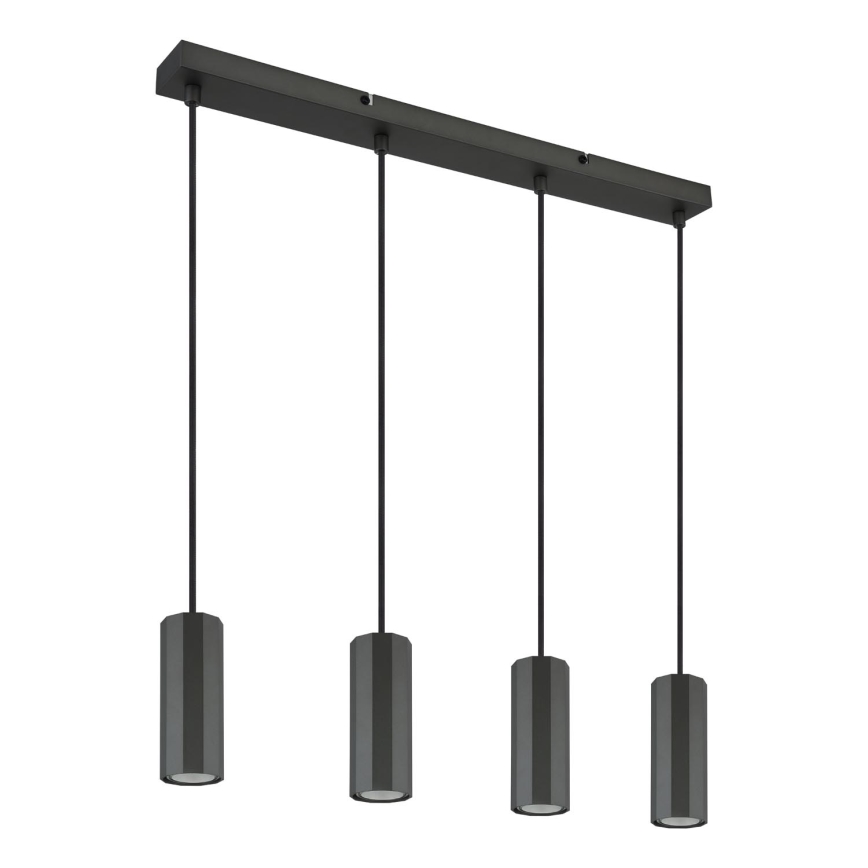 Globo - Lustr na lanku 4xGU10/25W/230V černá