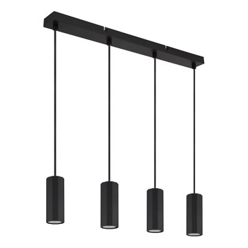 Globo - Lustr na lanku 4xGU10/25W/230V černá