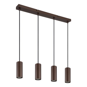 Globo - Lustr na lanku 4xGU10/25W/230V hnědá