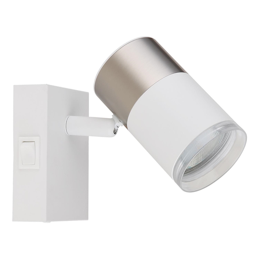 Globo - Nástěnné bodové svítidlo 1xGU10/25W/230V bílá/matný chrom