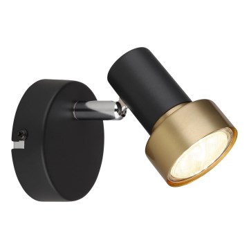Globo - Nástěnné bodové svítidlo 1xGU10/25W/230V černá/zlatá