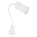 Globo - Nástěnné bodové svítidlo do zásuvky 1xGU10/35W/230V bílá