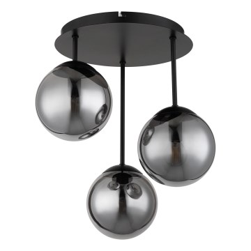 Globo - Přisazený lustr 3xE14/25W/230V černá