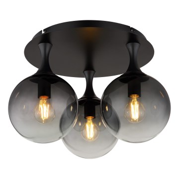 Globo - Přisazený lustr 3xE27/10W/230V pr. 46 cm černá