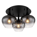Globo - Přisazený lustr 3xE27/40W/230V pr. 45 cm černá