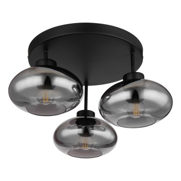 Globo - Přisazený lustr 3xE27ILLU/40W/230V černá