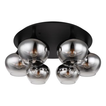 Globo - Přisazený lustr 6xE27/40W/230V pr. 65 cm černá