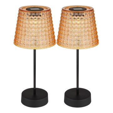 Globo - SADA 2x LED Solární svítidlo LED/0,06W/3V IP44 oranžová