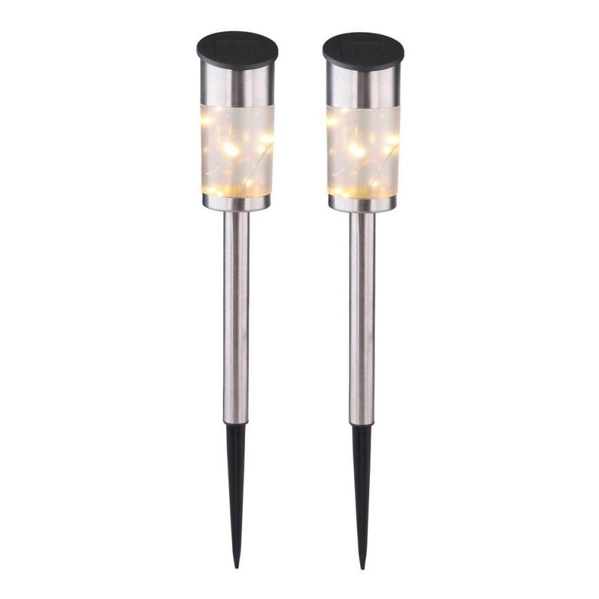 Globo - SADA 2x Solární lampa 10xLED/0,06W/1,2V IP44