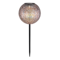 Globo - Solární svítidlo LED/0,06W/1,2V stříbrná IP44 180x540 mm