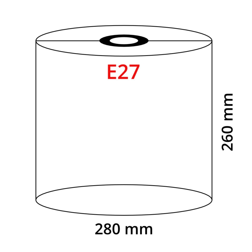 Globo - Stínidlo k lustru E27 pr. 28 cm