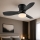 Globo - Stmívatelný stropní ventilátor LED/15W/230V 2700-6500K černá + dálkové ovládání
