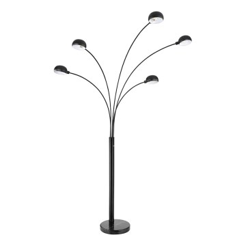 Globo - Stojací lampa 5xE14/40W/230V černá