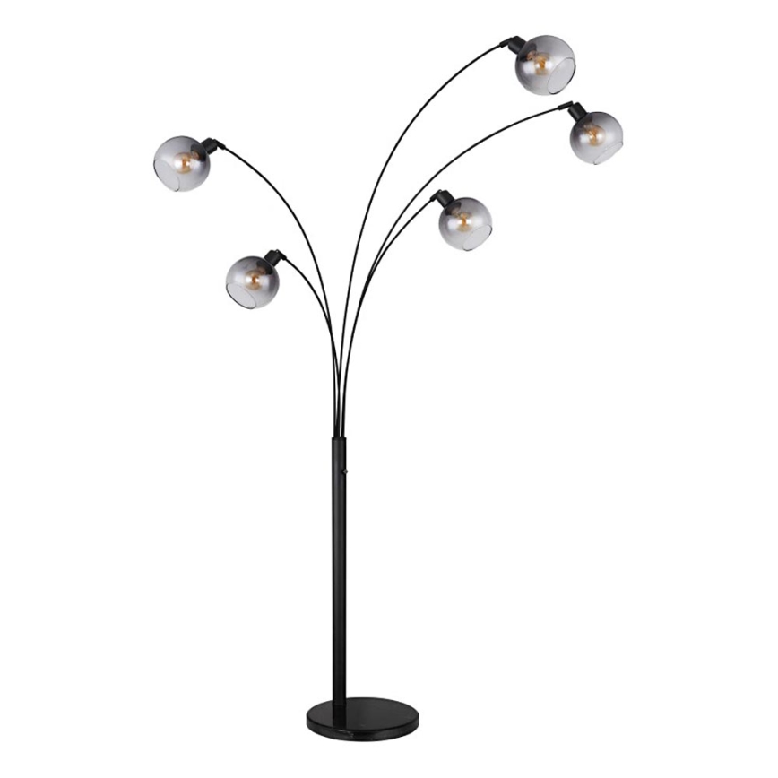Globo - Stojací lampa 5xE27/40W/230V kouřová