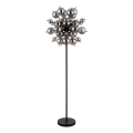 Globo - Stojací lampa 6xE14/25W/230V černá/kouřová
