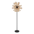 Globo - Stojací lampa 6xE14/25W/230V hnědá/kouřová
