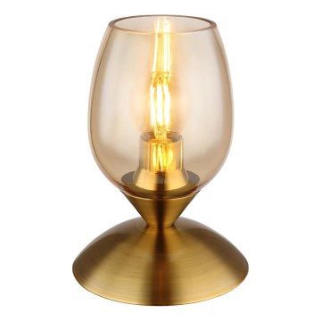 Globo - Stolní dotyková lampa 1xE14/25W/230V mosaz