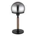 Globo - Stolní lampa 1xE27/40W/230V černá/hnědá