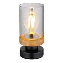 Globo - Stolní lampa 1xE27/40W/230V kov/dřevo