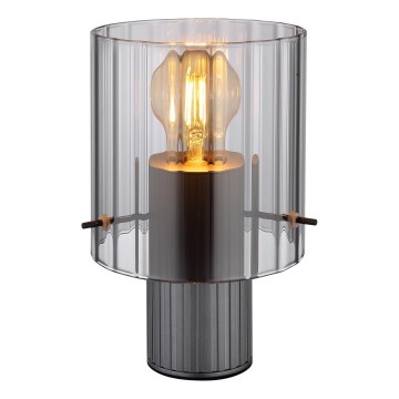 Globo - Stolní lampa 1xE27/40W/230V pr. 14 cm šedá