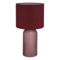 Globo - Stolní lampa 1xE27/60W/230V červená