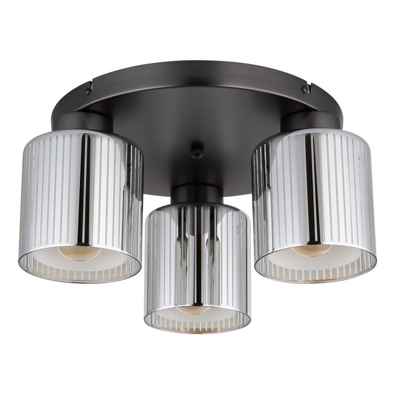 Globo - Stropní svítidlo 3xE27/60W/230V lesklý chrom pr. 34,5 cm