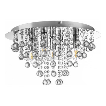 Globo - Stropní svítidlo 5xE14/40W/230V pr. 46 cm lesklý chrom