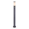 Globo - Venkovní lampa se senzorem 1xE27/15W/230V IP44 110 cm antracit